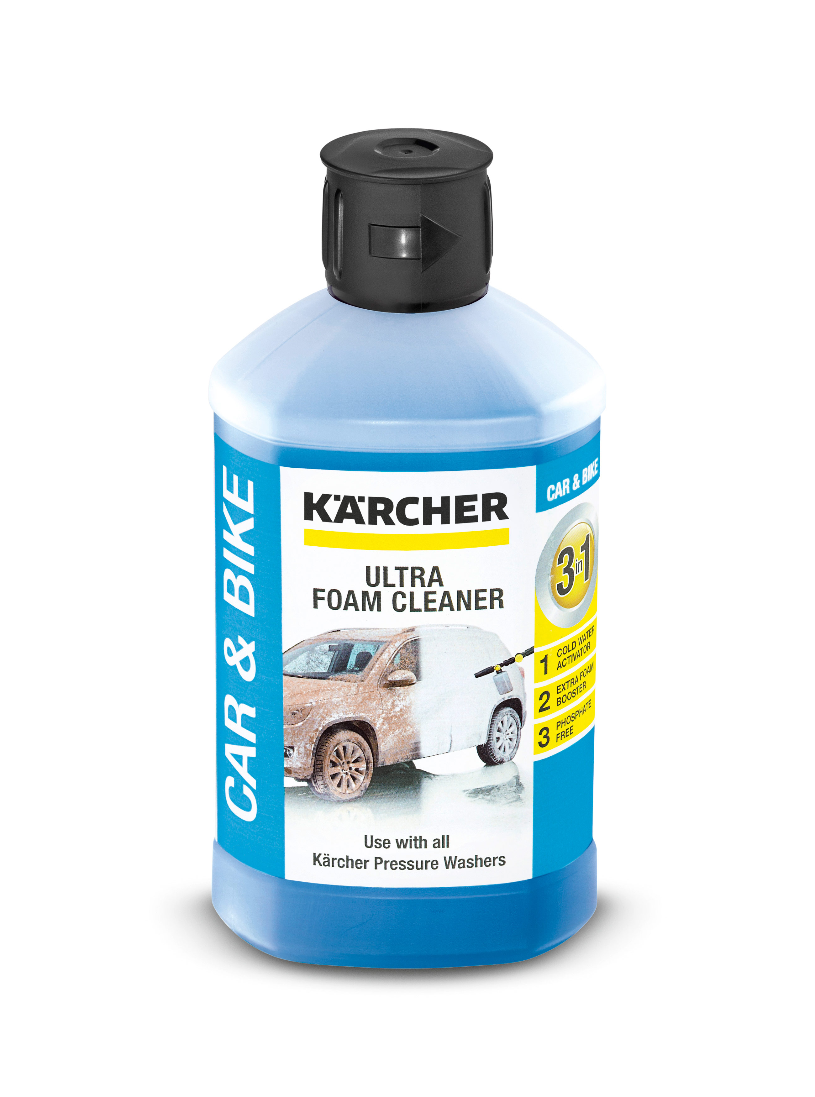 Шампунь KARCHER для безконтакной мойки Ultra Foam Cleaner 1л купить в  интернет-магазине Планета Инструмент по низкой цене