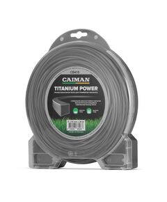 Корд триммерный CAIMAN Titanium Power квадрат 3,0 мм, 44 м