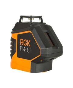 Нивелир лазерный RGK PR-81, 1гориз 360°,1верт 120° точн0.2мм/м автокомп ±4° дальн. 40/80м