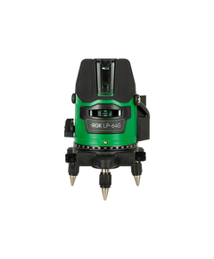 Нивелир лазерный RGK LP-64G, зелёный луч, 1 гориз. 110° 4 вертик.точн±1мм/5м автокомп ±4° диапазон работы до 30 м