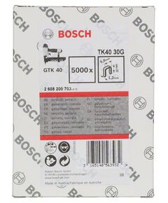 Скобы BOSCH для GTK40 TK40 30G 5000шт. (2608200703)