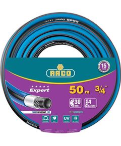 Шланг поливочный RACO EXPERT 3/4″, 50м 30атм четырёхслойный, армированный (40302-3/4-50)