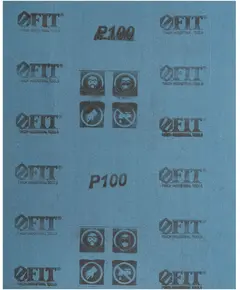 ​Шлифовальная бумага FIT 230 х 280мм Р100 на тканевой основе алюминий-оксидный
