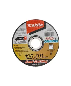 Диск отрезной MAKITA 125х0,8х22,23 для нержавеющей стали плоский Z60U