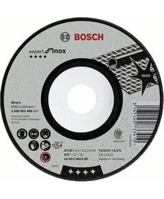 Круг шлифовальный BOSCH INOX 125x6мм (2608602488)