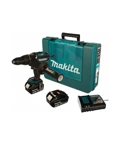 Аккумуляторный шуруповерт ударный MAKITA DHP451RFE, LXT 18В, 13мм, 80/40Нм (2x3.0Ач, з/у)