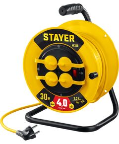 Удлинитель эл. STAYER М-325 ПВС 3х2.5 30м 4000Вт IP44, на катушке