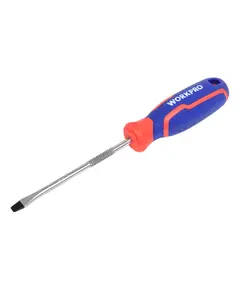 Отвертка WORKPRO шлицевая 3х75 мм, CR-V