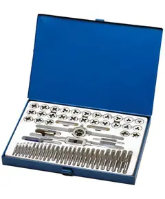 Набор метчиков и плашек FEIDA TOOLS (TD6001) 60шт металл.коробка (125п)