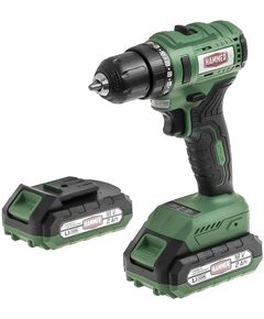 Аккумуляторная дрель бесщеточная Hammer ACD18BLC, 18 В, 2x2 Ач LiION, 10 мм, 0-400/0-1400 об/мин, 45 Нм, в кейсе