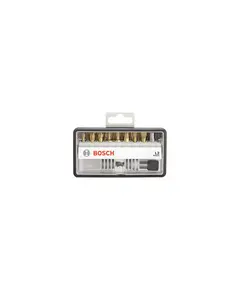 Набор бит BOSCH Robust Line 18 шт; Max Grip L2 TIN  2607002582