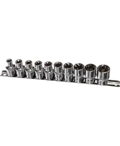 Набор головок торцевых OMBRA 1/2"DR на держателе, внешний TORX®, E8-E24, 10 предметов