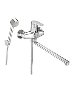 Смеситель ZEGOR NIG7-A166 для ванны, поворотный, девиатор в корпусе