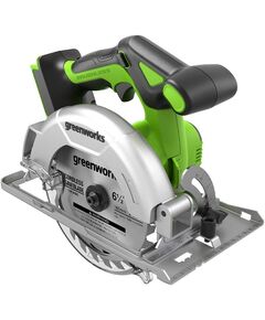 Аккумуляторная пила дисковая GREENWORKS GD24CS165, б/щет,165х20 мм, 4800 об/мин, рез 57 мм, 1х4 Ач, ЗУ, короб (1501607CUB)