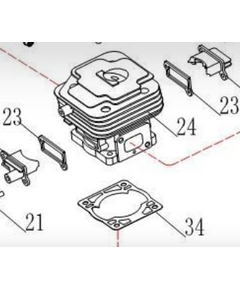 Мобил К Прокладка цилиндра XT361C, XT471C 20051084