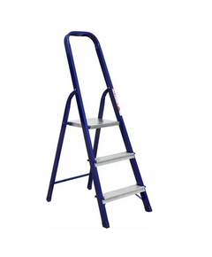 Стремянка ALUMET стальная с алюминиевыми ступенями 3ст. (8303)