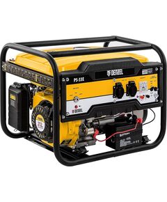 Генератор бензиновый DENZEL PS-33E, 3.3 кВт, 230 В, 15 л, электростартер