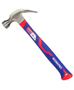 Молоток-гвоздодер WORKPRO фиберглас. рукоятка  337 г