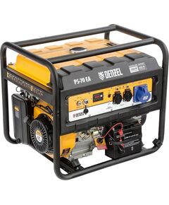 Электростанция бензиновая DENZEL PS-70EA, 7.0 кВт, 230 В, 25 л, коннектор автоматики, электростартер