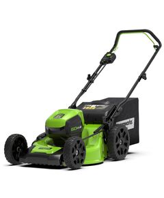 Аккумуляторная газонокосилка GREENWORKS GD60LM46HP, 60В, 4 А.ч, зу, шир. скаш. 46 см, 60 л, 7 уровней, б/щ, 3в1, мульч, без АКБ и ЗУ