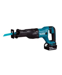 Аккумуляторная пила сабельная MAKITA DJR186RFE, 18 В, 2х3 Ач, з/у, набор пилок, дерево 255 мм, металл 130 мм, кейс