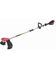 Аккумуляторный триммер P.I.T. бесщёточный PTR20H-330B/1 (20 В, 5500 об., Ø 255/330 мм, верх. двиг., 1 акб 4 Ач, ЗУ)