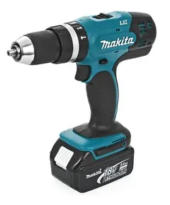 Аккумуляторный шуруповерт ударный MAKITA DHP453RFE, 18В, 2х3.0 Ач Li-ion, 13 мм, 0-400/0-1300 об/мин, 42/27 Нм, кейс