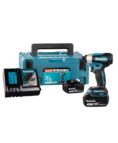 Акк. винтоверт ударный MAKITA DTD157RTJ, компактный, 140 Нм, бесщеточный двиг.
