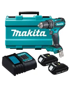 Акк. шуруповерт ударный MAKITA DHP485SYE, LXT BL 18В, 13 мм, 50/27 Нм, 2x1.5 Ач, з/у