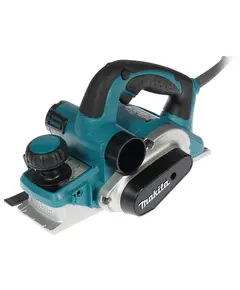 Рубанок MAKITA KP0810, 850 Вт, 16000 об\мин, 82 мм, 0-4 мм, 3.2 кг