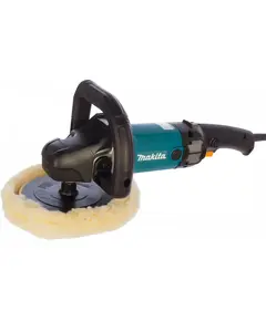 Полировальная машина MAKITA 9237CB, 1.2 кВт, 180 мм, 0-3200 об/мин, 3.4 кг, плавный пуск
