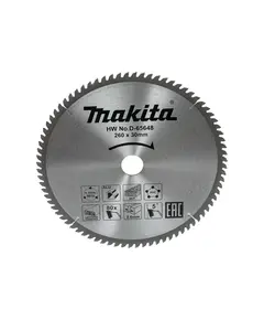 Диск пильный MAKITA 260x30x80T универсальный для алюминия/дерева/пластика D-65648