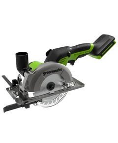 Акк. мини-пила дисковая GREENWORKS G24MCS, 24V, бесщеточная, 6500 об/мин, диск 120/9.5 мм, пропил 39 мм, без АКБ и ЗУ (1501207)