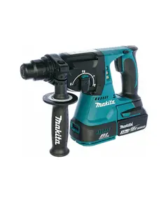 Акк. перфоратор MAKITA DHR242RFE, SDS+, 18 В, 2.4 Дж, 3.3 кг, Li-ion 2х3 Ач, 3 реж, кейс