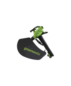 Акк. воздуходувное всасывающее устройство GREENWORKS GD40BVII, 40 В, бесщеточный, 370 км/ч, АКБ 4 Ач, ЗУ (2406907UB)