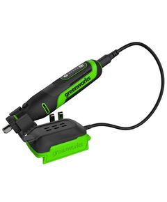 Акк. гравер GREENWORKS G24RT, 24 В, 6500-35000 об/мин, с принадлежностями 52 шт, без АКБ и ЗУ