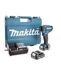 Акк. дрель-шуруповёрт MAKITA DF033DWAE, CXT 12В max, 1/4", 30/14 Нм, 2х2.0 Ач, з/у