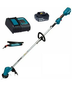 Аккумуляторный триммер MAKITA DUR192LSF, LXT BL 18В, 460 Вт, D-рук., d-30 см, M10xLH, разбор. вал, BL1830B, стандартная зарядка DC18SD