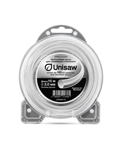 Корд триммерный Unisaw 2.0мм 15м круглая 187 шт/кор Unisaw Professional Quality