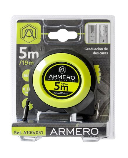 Рулетка ARMERO 5м х19мм с автоблокировкой магнит нейлон