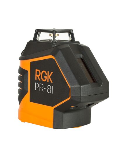 Нивелир лазерный RGK PR-81, 1гориз 360°,1верт 120° точн0.2мм/м автокомп ±4° дальн. 40/80м