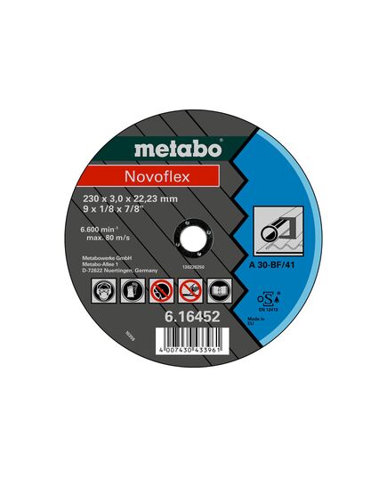 Диск отрезной METABO 150_22.2_3.0 сталь Novoflex прямой А30