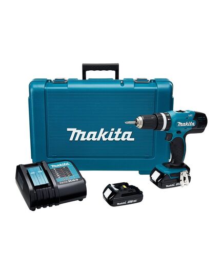 Аккумуляторный шуруповерт ударный MAKITA DHP453SYE, кейс, изображение 2