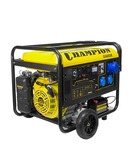 Генератор бензиновый (мобильная электростанция) CHAMPION GG6501E, эл.стартер, изображение 2