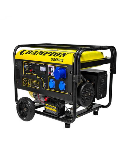 Генератор бензиновый (мобильная электростанция) CHAMPION GG6501E, эл.стартер, изображение 3