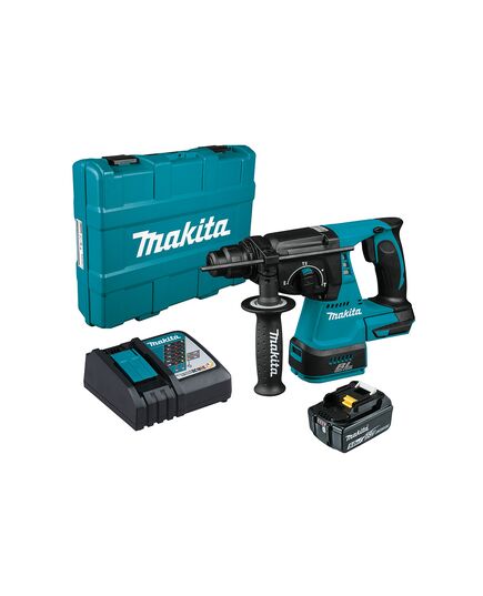 Аккумуляторный перфоратор MAKITA DHR242RT LXT BL, 1x5.0Ач, ЗУ, изображение 5