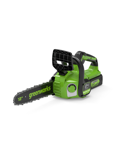 Аккумуляторная пила цепная GREENWORKS GD24CS30, 1х4Ач, ЗУ, изображение 3 от магазина Планета Инструмент Аккумуляторная пила цепная GREENWORKS GD24CS30, 1х4Ач, ЗУ, изображение 3