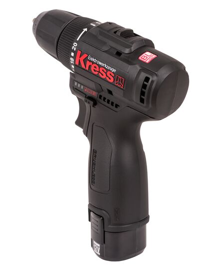 Аккумуляторный шуруповерт KRESS KU202.1 BL, кейс, изображение 4 от магазина Планета Инструмент Аккумуляторный шуруповерт KRESS KU202.1 BL, кейс, изображение 4