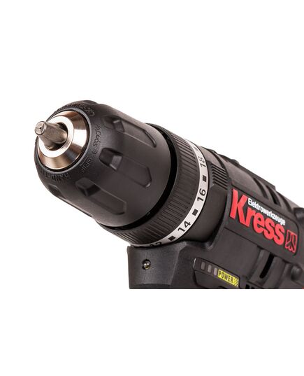 Аккумуляторный шуруповерт ударный KRESS KU370.2 BL, 2х2.0Ач Li-ion, кейс, изображение 6