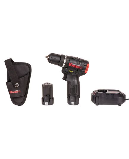 Аккумуляторный шуруповерт ударный KRESS KU370.2 BL, 2х2.0Ач Li-ion, кейс, изображение 8